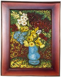 "Bouquet of Flowers in a Blue Vase" (Vincent van Gogh)